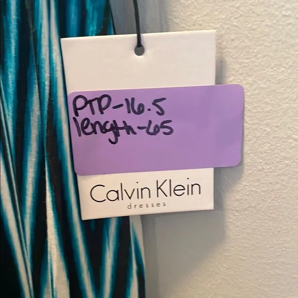 Calvin Klein Blue and White Maxi Dress - Picture 4 of 11